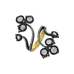 1, 32 Carat Diamond 18 Karat Yellow Gold Heritage Ring