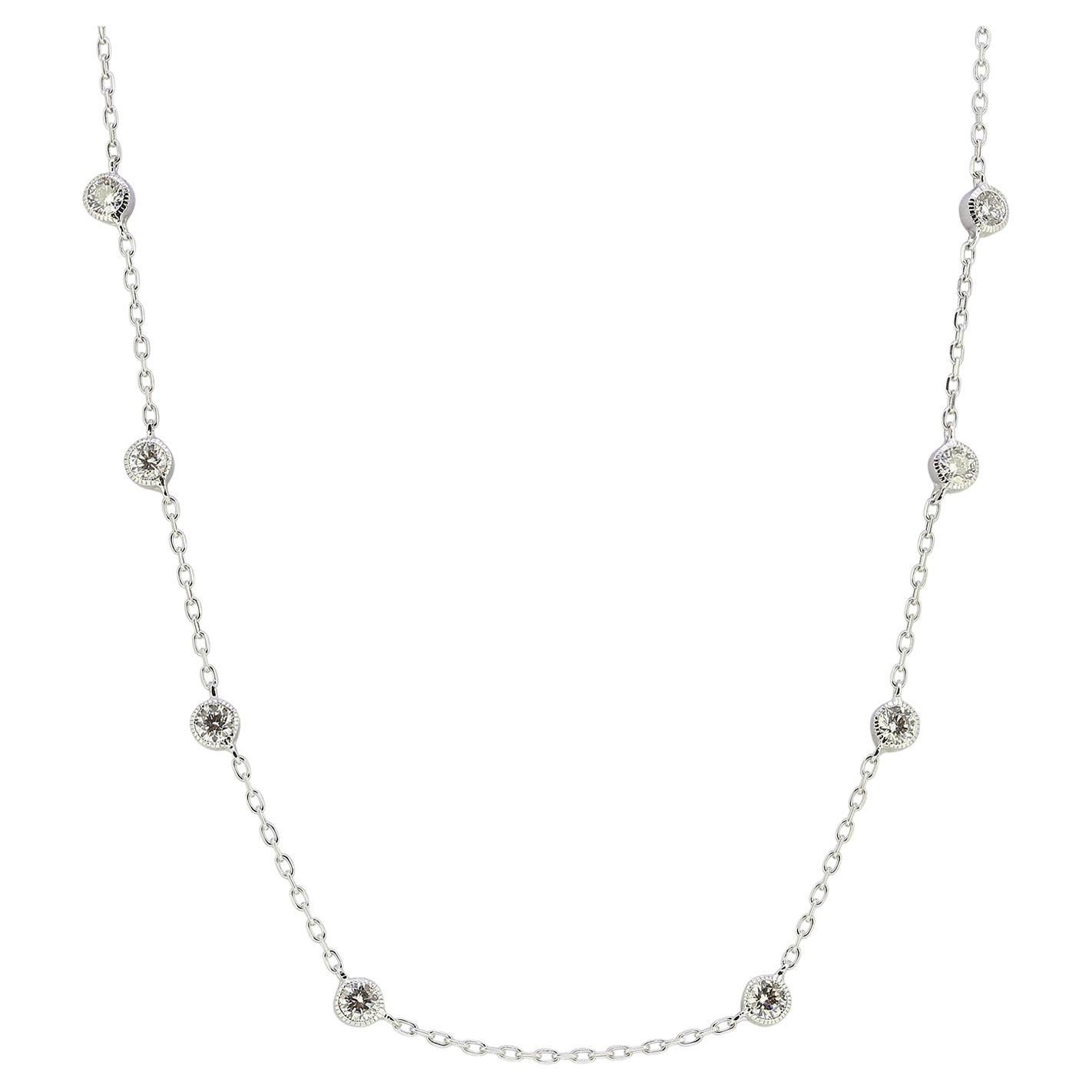 1.32 Carat Diamond Chain Necklace