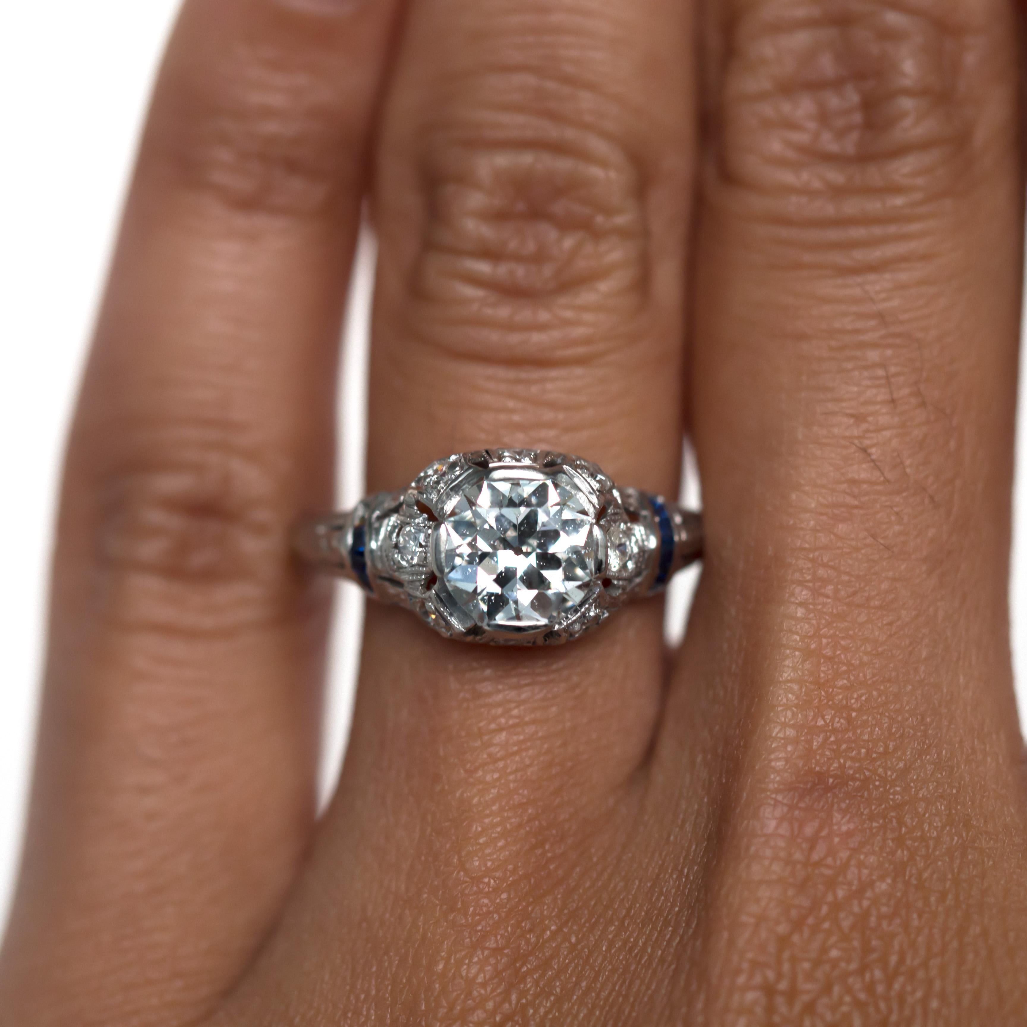 1.32 Carat Diamond Platinum Engagement Ring 2