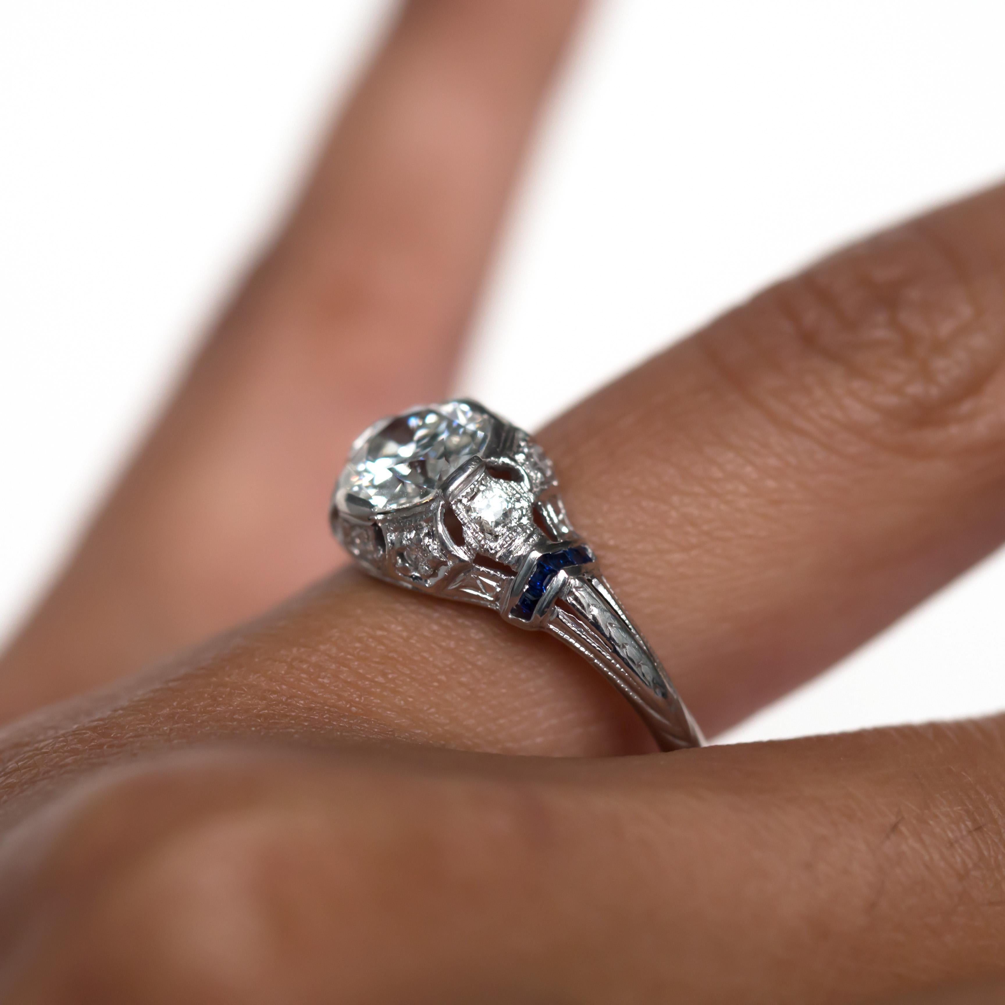 1.32 Carat Diamond Platinum Engagement Ring 3