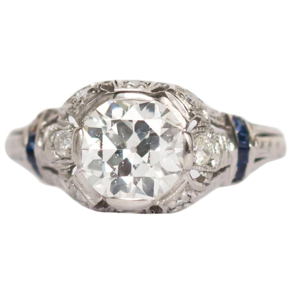 1.32 Carat Diamond Platinum Engagement Ring