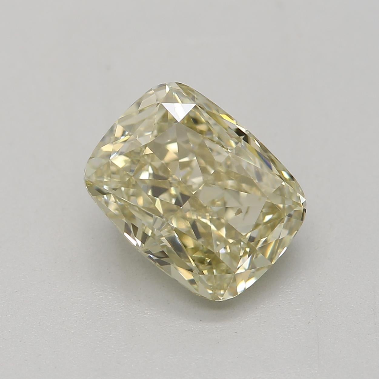 ***100% NATURAL FANCY COLOUR DIAMOND***

✪ Diamond Details ✪

➛ Shape: Cushion
➛ Colour Grade: Fancy Brownish Greenish Yellow
➛ Carat: 1.32
➛ Clarity: VS2
➛ GIA Certified 

^FEATURES OF THE DIAMOND^

Our cushion cut diamond is a square or