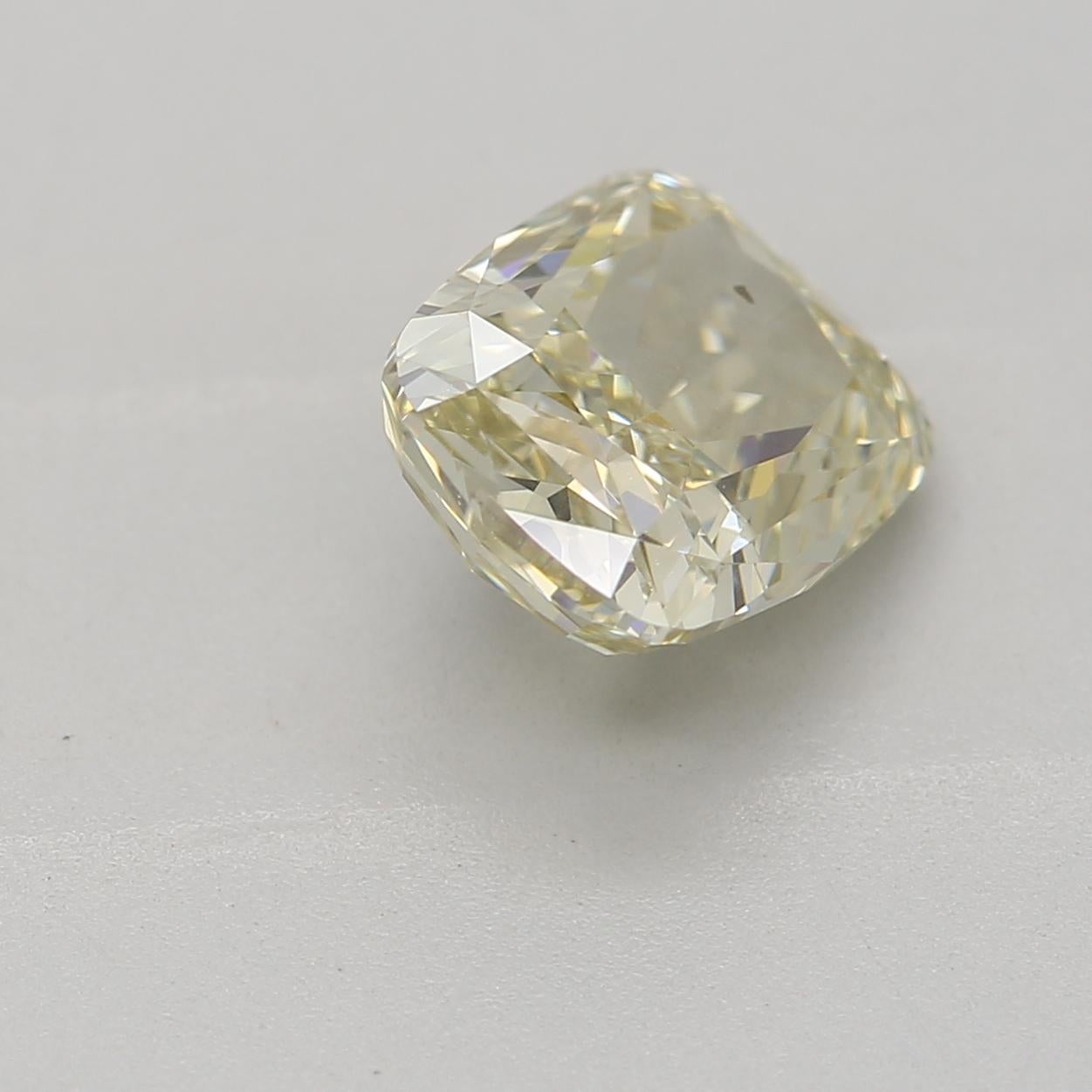 Women's or Men's 1.32 Carat Fancy Brownish Greenish Yellow Cushion cut diamond GIA Certified For Sale