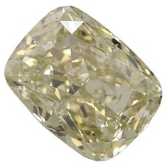 1.32 Carat Fancy Brownish Greenish Yellow Cushion cut diamond GIA Certified