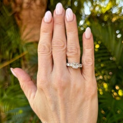 1.32 Carat Princess-Cut Diamond Platinum Engagement Ring GIA Certified