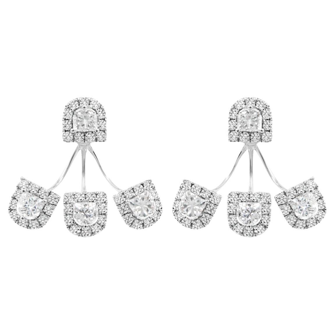 Diamond Earring Jackets - 78 For Sale on 1stDibs | vintage earring 