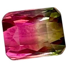 1.32 Carats Watermelon Tourmaline Stone Scissor Cut Afghani Gemstone