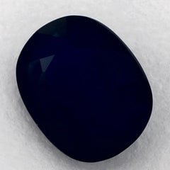 1.32 Karat Blauer Saphir Oval Loser Edelstein