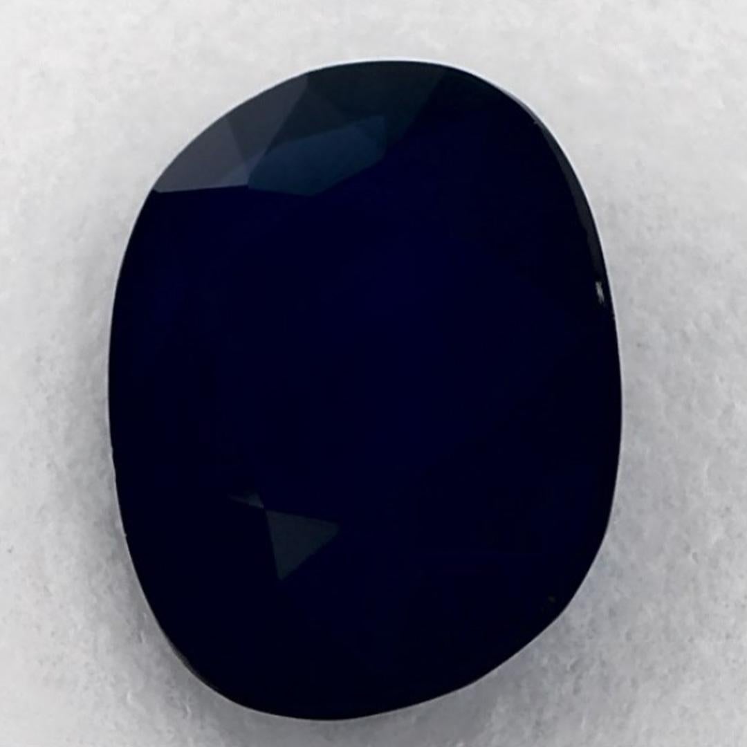 Oval Cut 1.32 Ct Blue Sapphire Oval Loose Gemstone For Sale