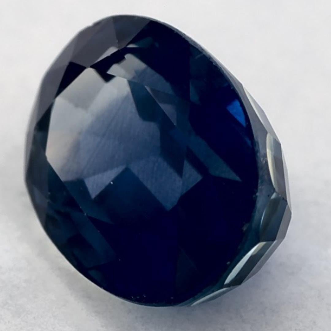 Taille ovale 1.32 Ct Blue Sapphire Oval Loose Gemstone (pierre précieuse en vrac) en vente