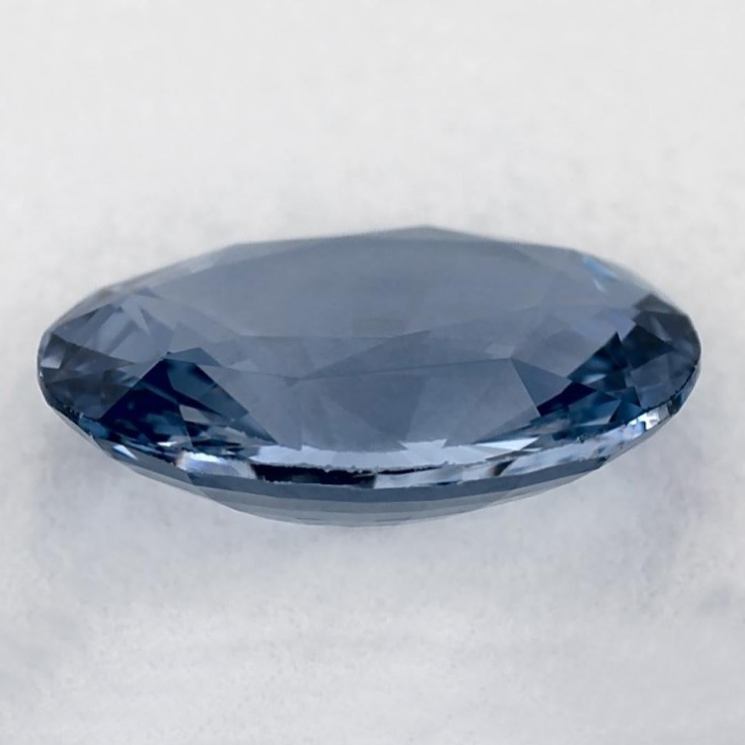 1.32 Ct Blue Sapphire Oval Loose Gemstone In New Condition For Sale In Fort Lee, NJ