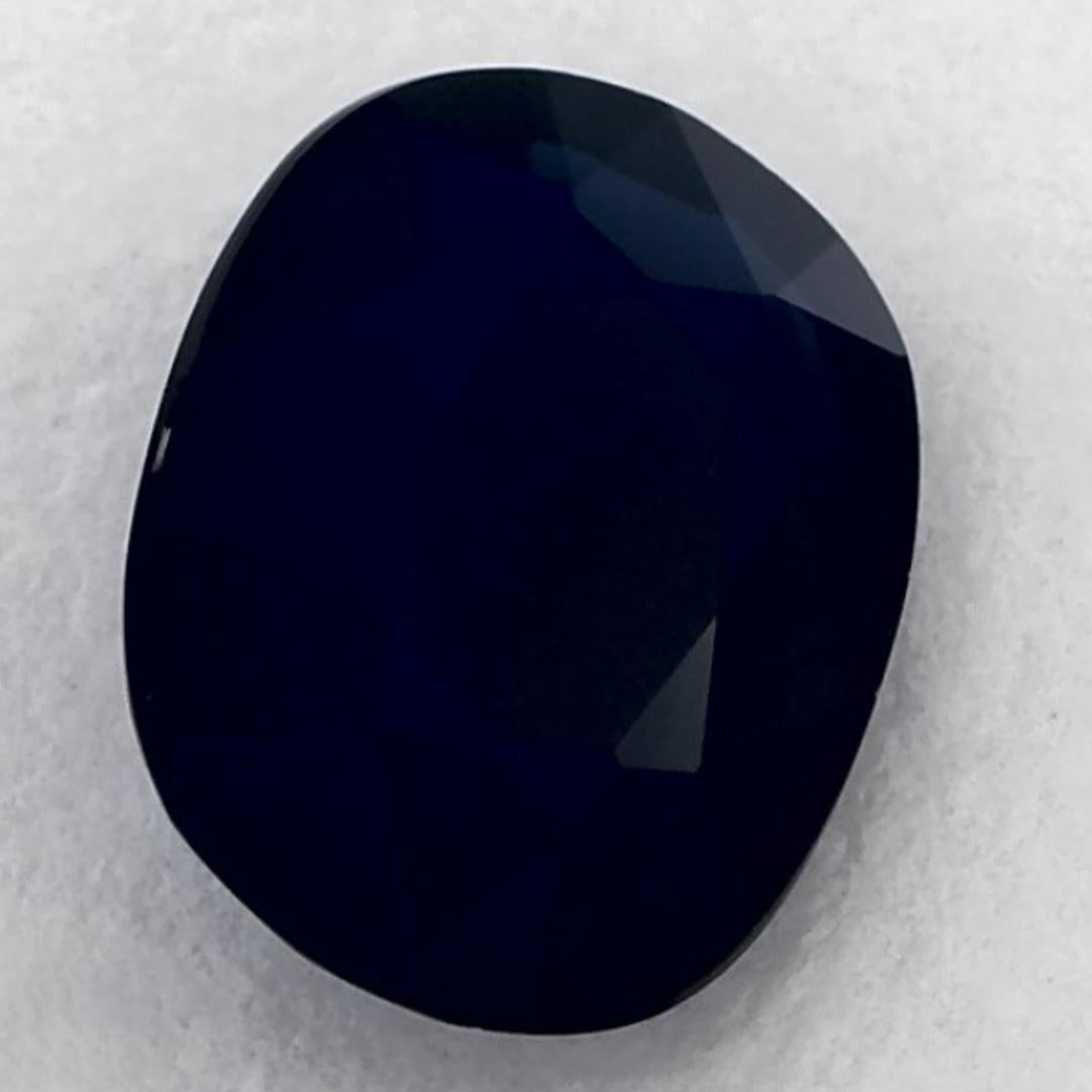 Women's 1.32 Ct Blue Sapphire Oval Loose Gemstone For Sale