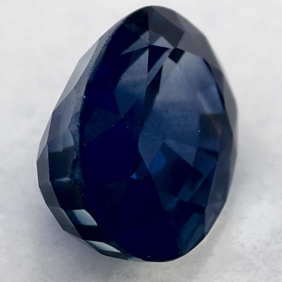 1.32 Ct Blue Sapphire Oval Loose Gemstone (pierre précieuse en vrac) Pour femmes en vente