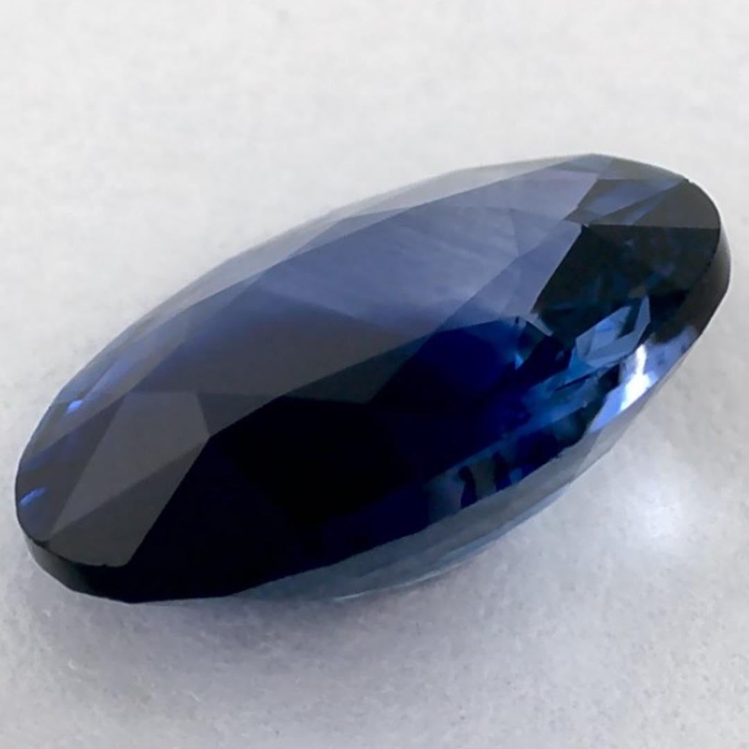 1.32 qt Zafiro Azul Oval Gema Suelta en venta 2