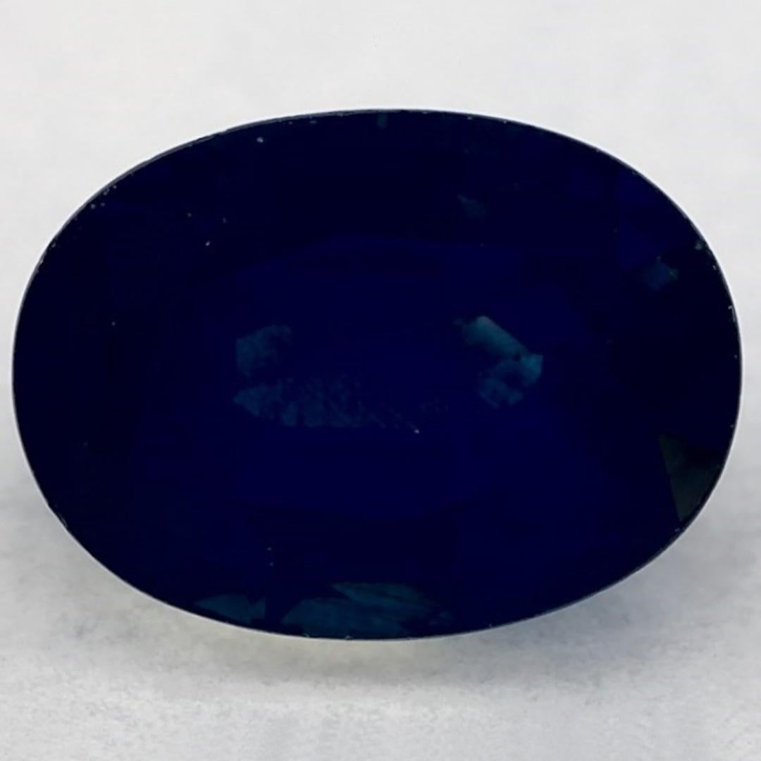 1.32 Ct Blue Sapphire Oval Loose Gemstone (pierre précieuse en vrac) en vente