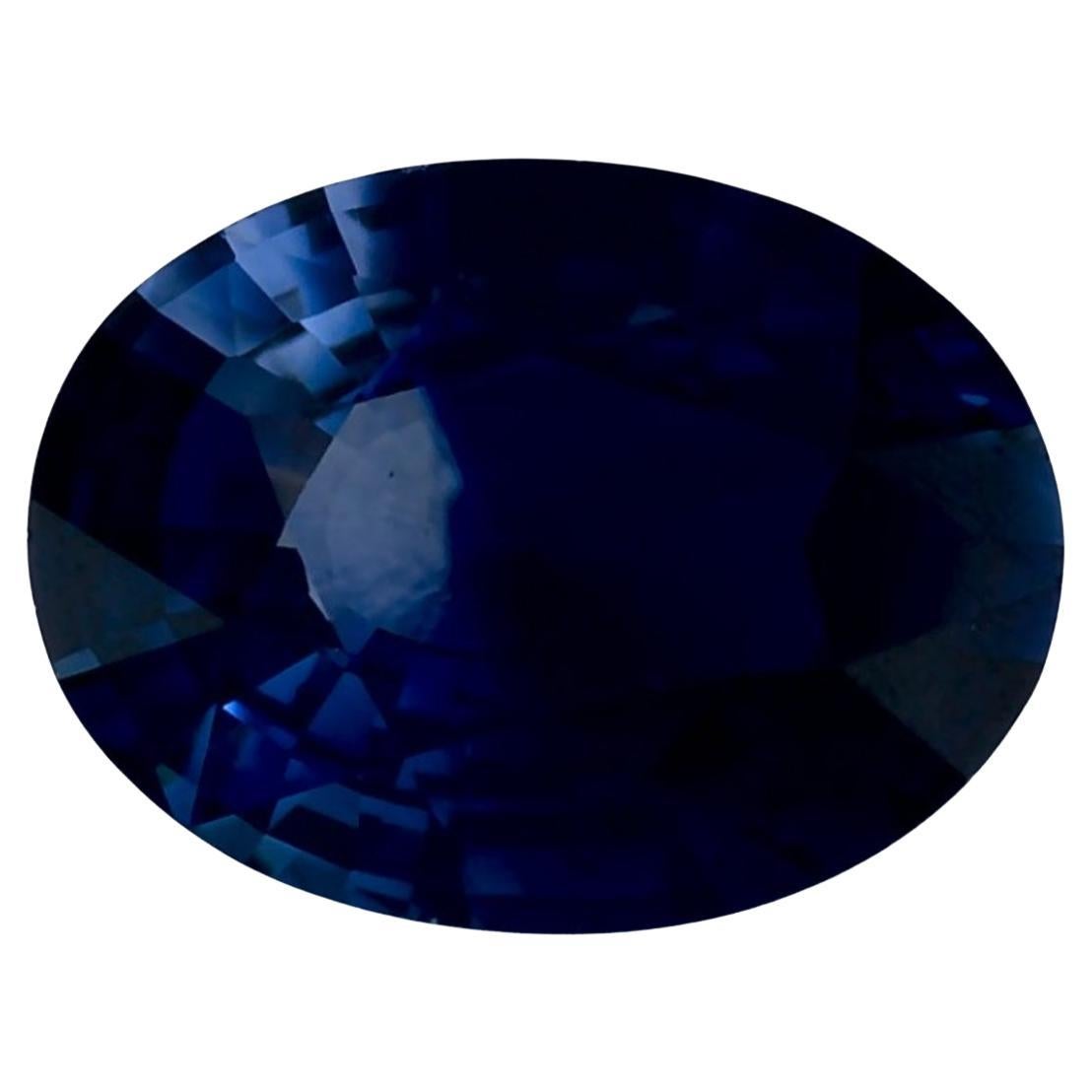 1.32 qt Zafiro Azul Oval Gema Suelta