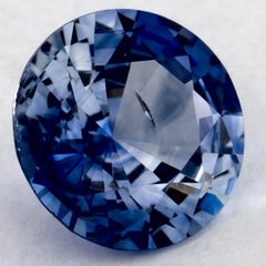 1.32 Ct Blue Sapphire Round Loose Gemstone (pierre précieuse en vrac)