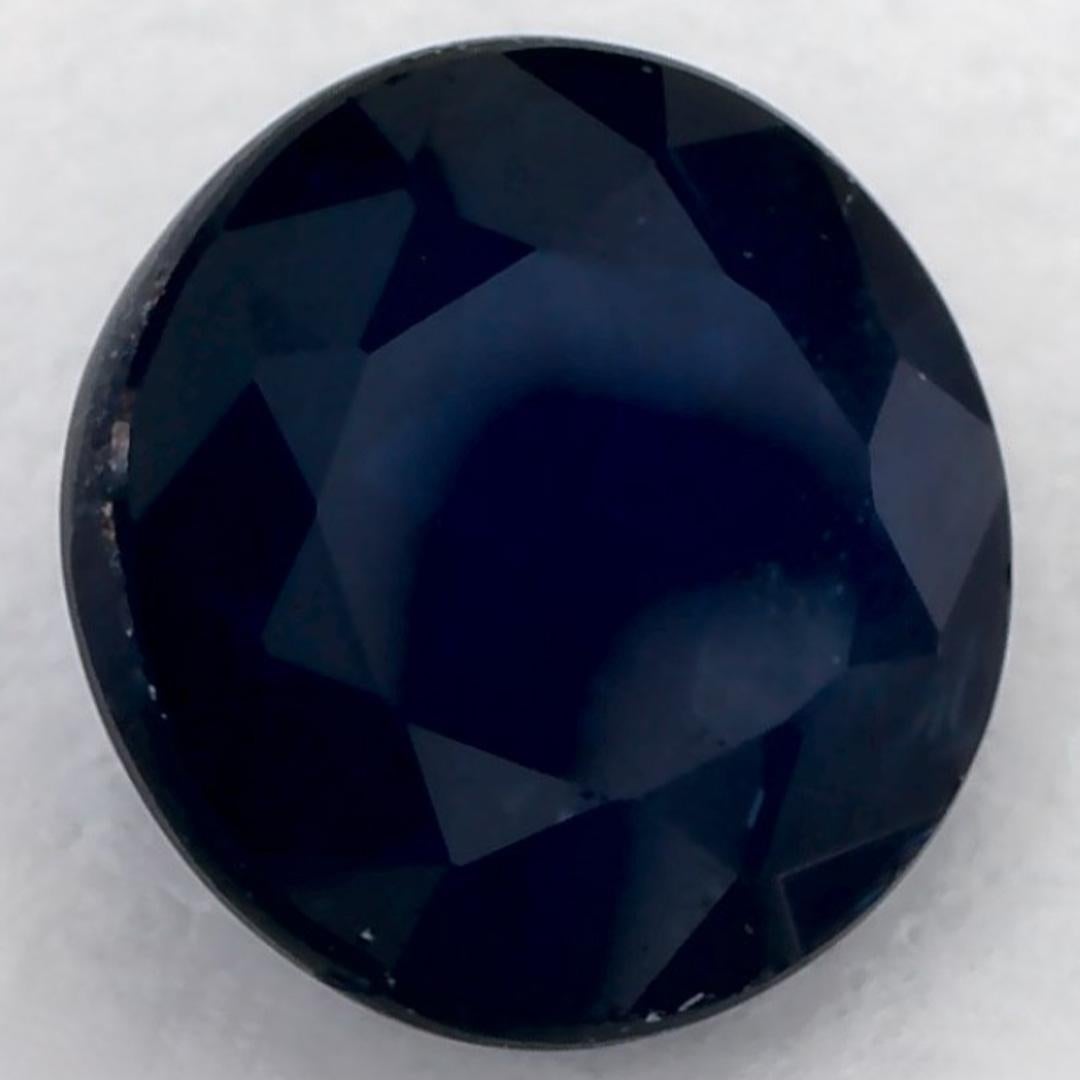 1.32 Ct Blue Sapphire Round Loose Gemstone (pierre précieuse en vrac) Neuf - En vente à Fort Lee, NJ