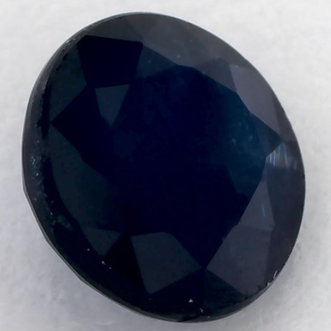 1.32 Ct Blue Sapphire Round Loose Gemstone (pierre précieuse en vrac) Pour femmes en vente