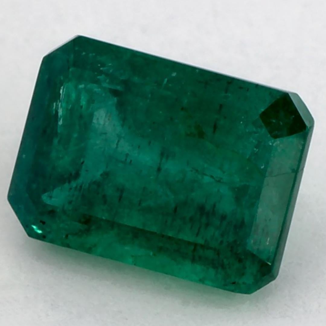 Octagon Cut 1.32 Ct Emerald Octagon Loose Gemstone For Sale