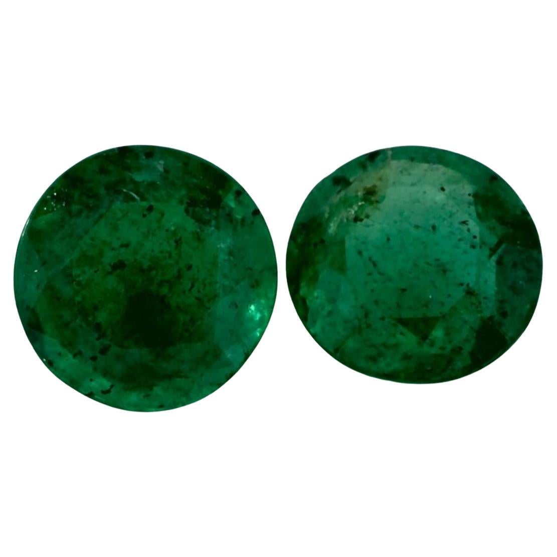 1.32 Ct Emerald Round Loose Gemstone