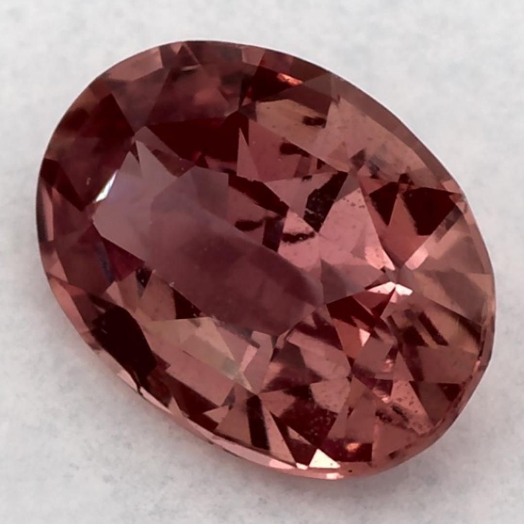 1.32 Karat Rosa Saphir Oval Loser Edelstein (Ovalschliff) im Angebot