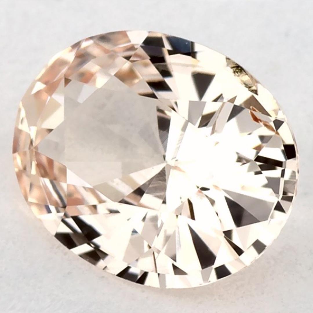 1.32 Karat Rosa Saphir Oval Loser Edelstein (Ovalschliff) im Angebot
