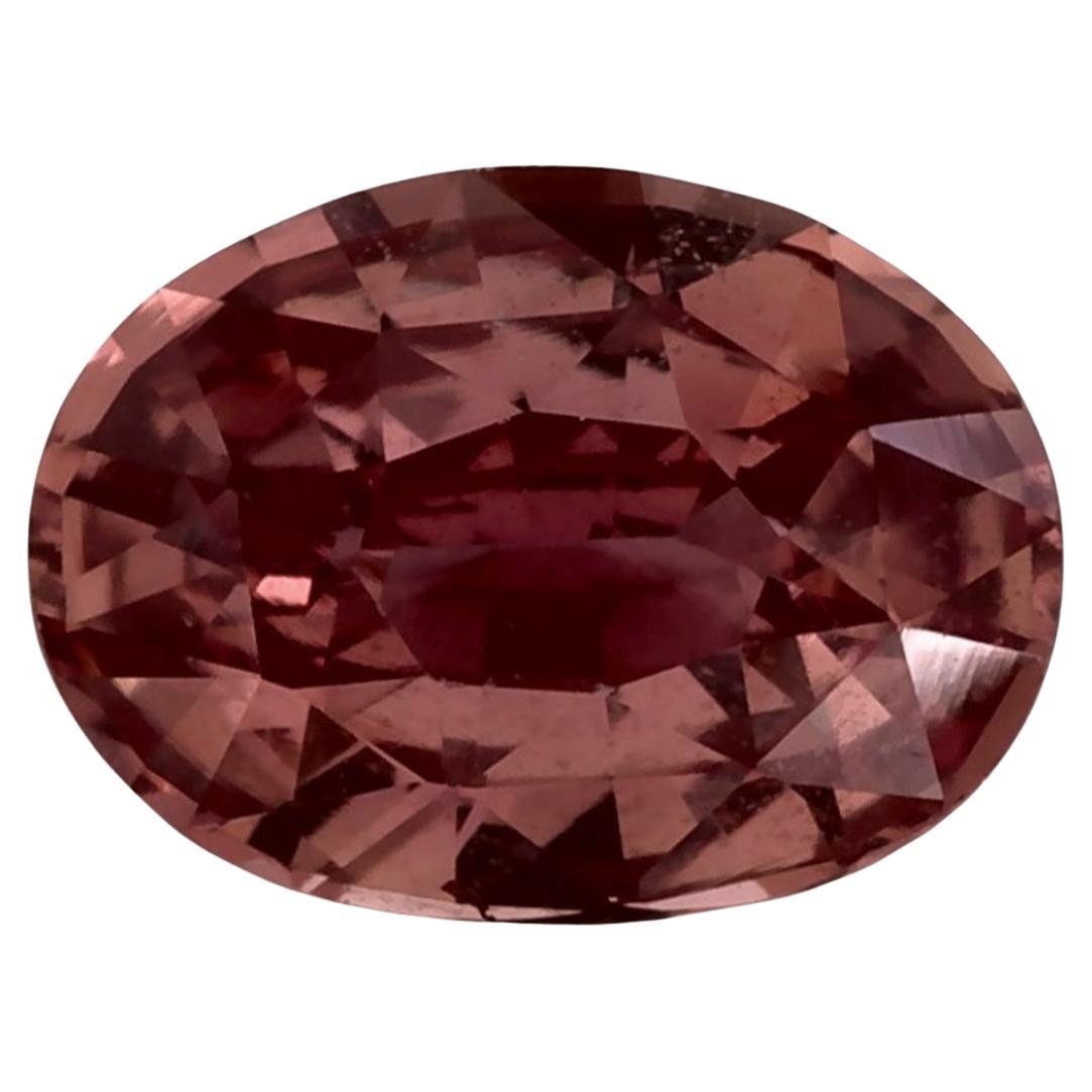 1.32 Ct Pink Sapphire Oval Loose Gemstone