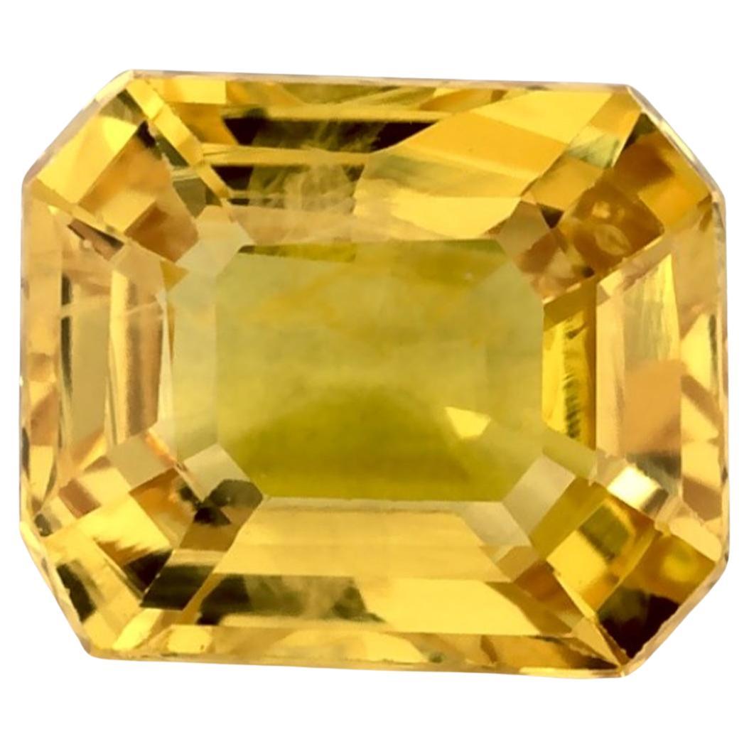 1.32 Ct Yellow Sapphire Octagon Loose Gemstone (pierre précieuse en vrac)