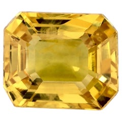 1.32 Ct Yellow Sapphire Octagon Loose Gemstone (pierre précieuse en vrac)