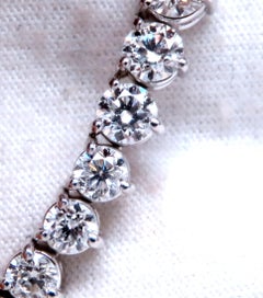 13.20ct Natural Diamonds Riviera Tennis Necklace 14kt Gold 12523
