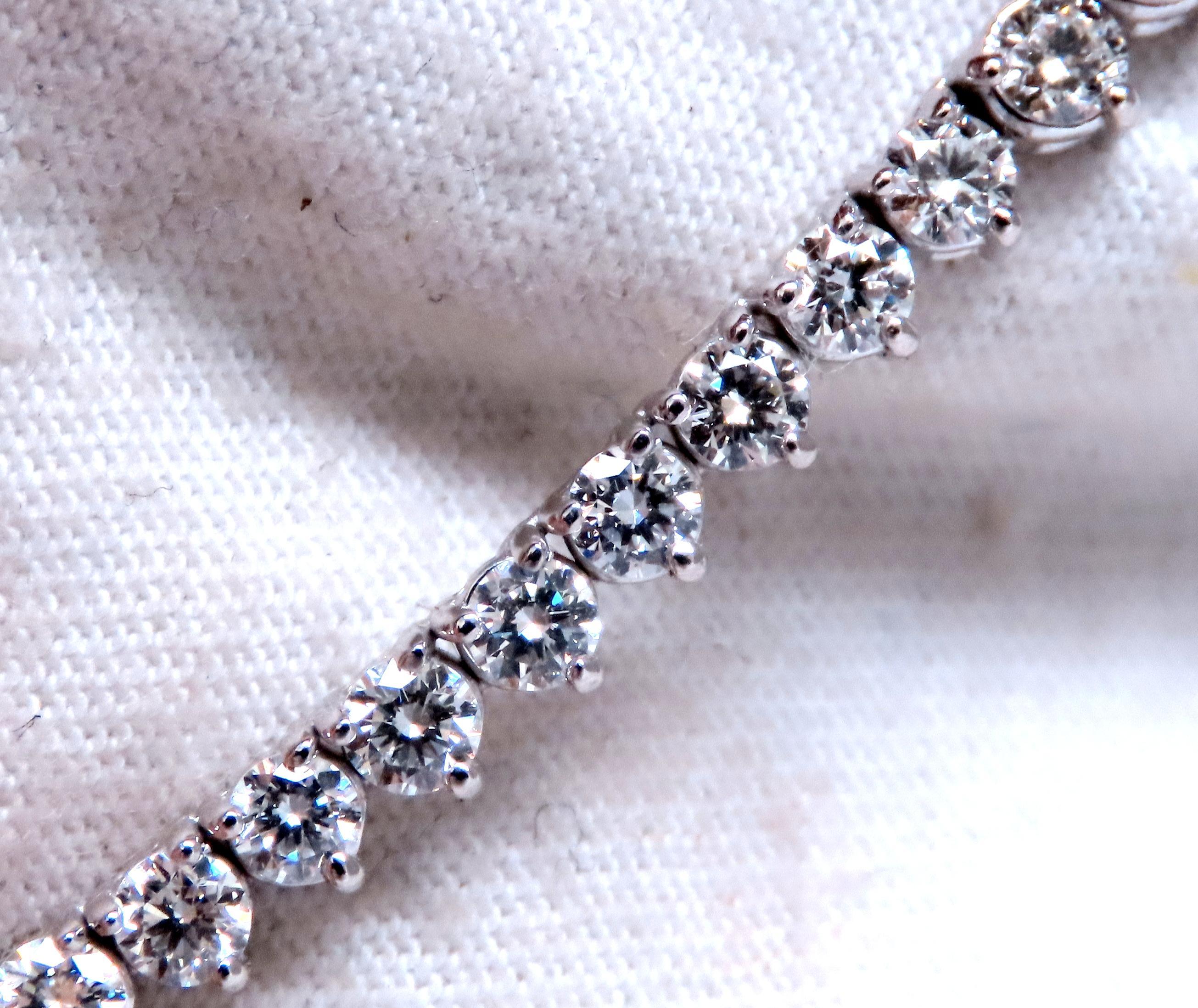 13.20ct Diamants Naturels Collier Tennis Riviera Or 14kt 12523 en vente 2