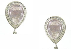 13.23 cts of Sapphire Pear Drop Earrings