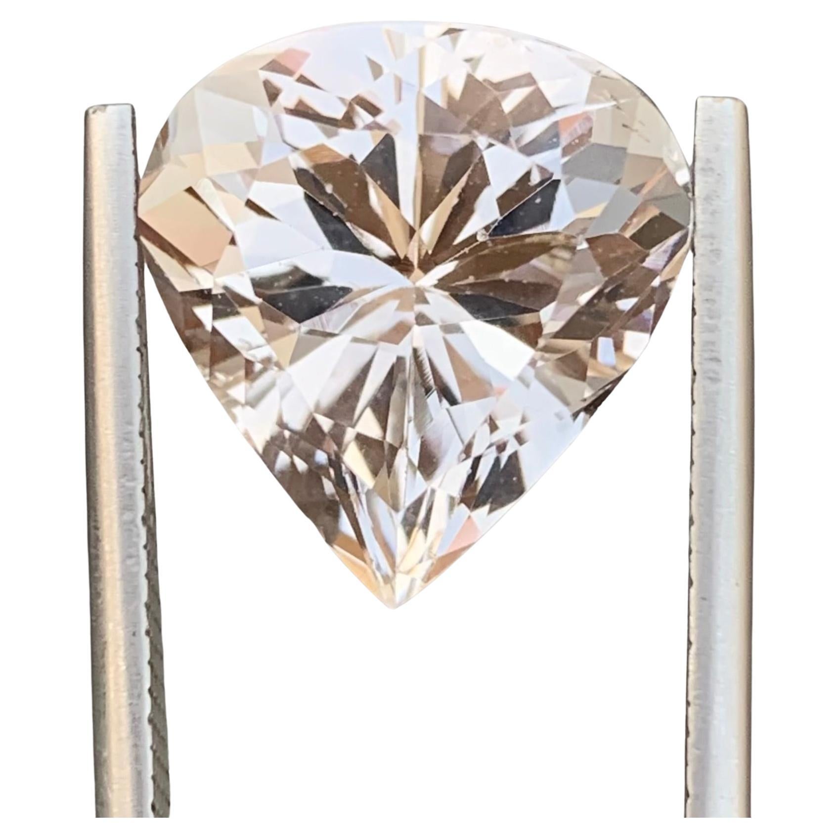 13,25 Quilates Topacio Dorado Natural Suelto Gema En Forma De Pera Para Hacer Collares