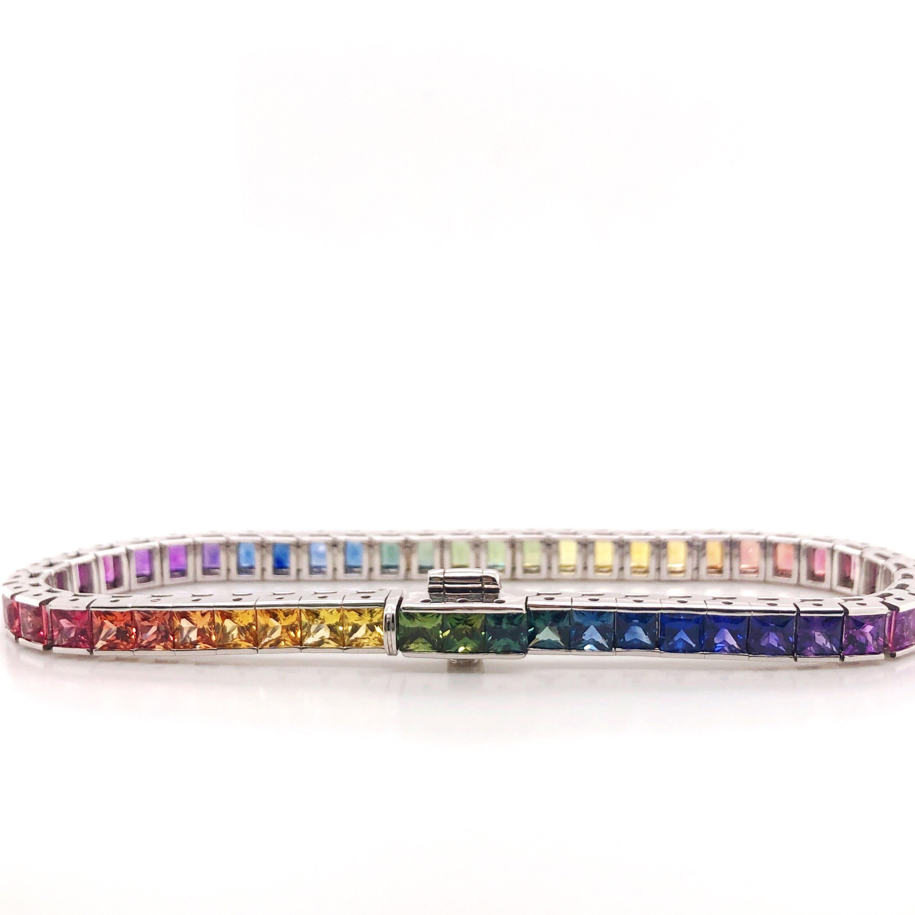 rainbow bracelet sapphire