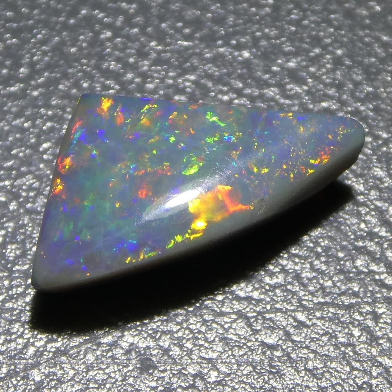 1.32 Carat Freeform Cabochon Gray Opal GIA Certified For Sale 6