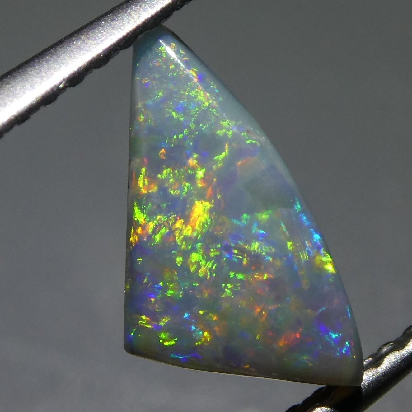 1.32 Carat Freeform Cabochon Gray Opal GIA Certified For Sale 12