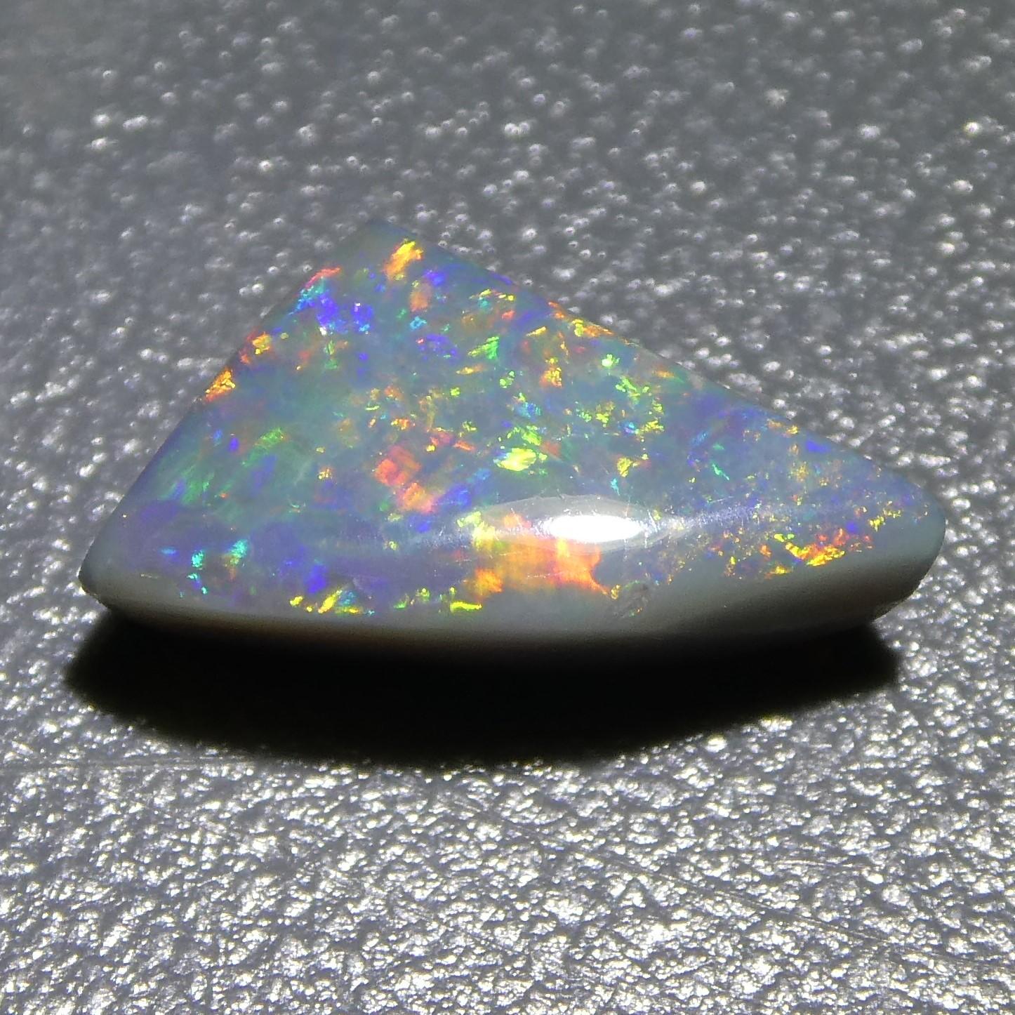 1.32 Carat Freeform Cabochon Gray Opal GIA Certified For Sale 14