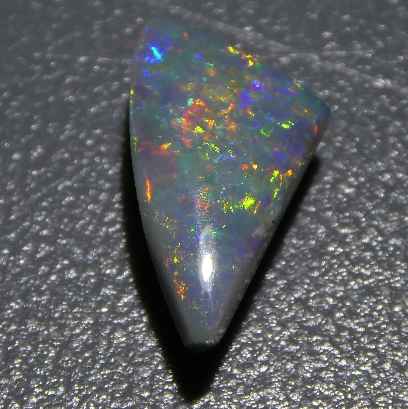 1.32 Carat Freeform Cabochon Gray Opal GIA Certified For Sale 1
