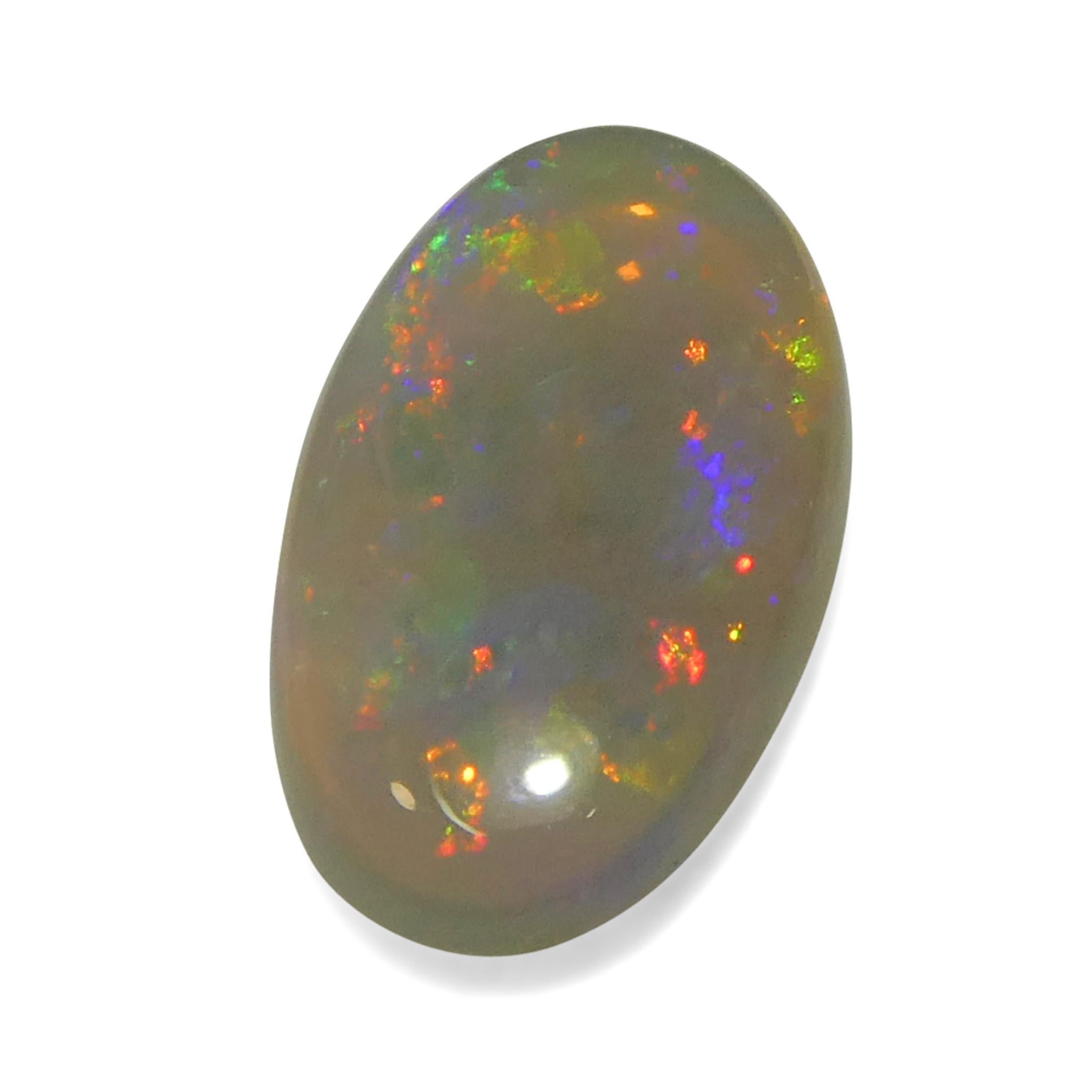 1.32 Karat ovaler weißer Opal mit Cabochonschliff aus Australien für Damen oder Herren im Angebot
