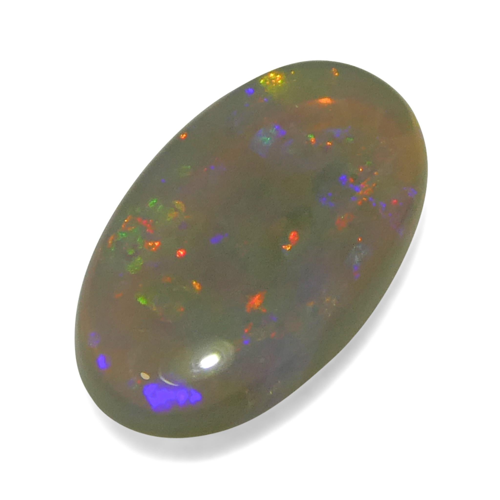 1.32 Karat ovaler weißer Opal mit Cabochonschliff aus Australien im Angebot 1