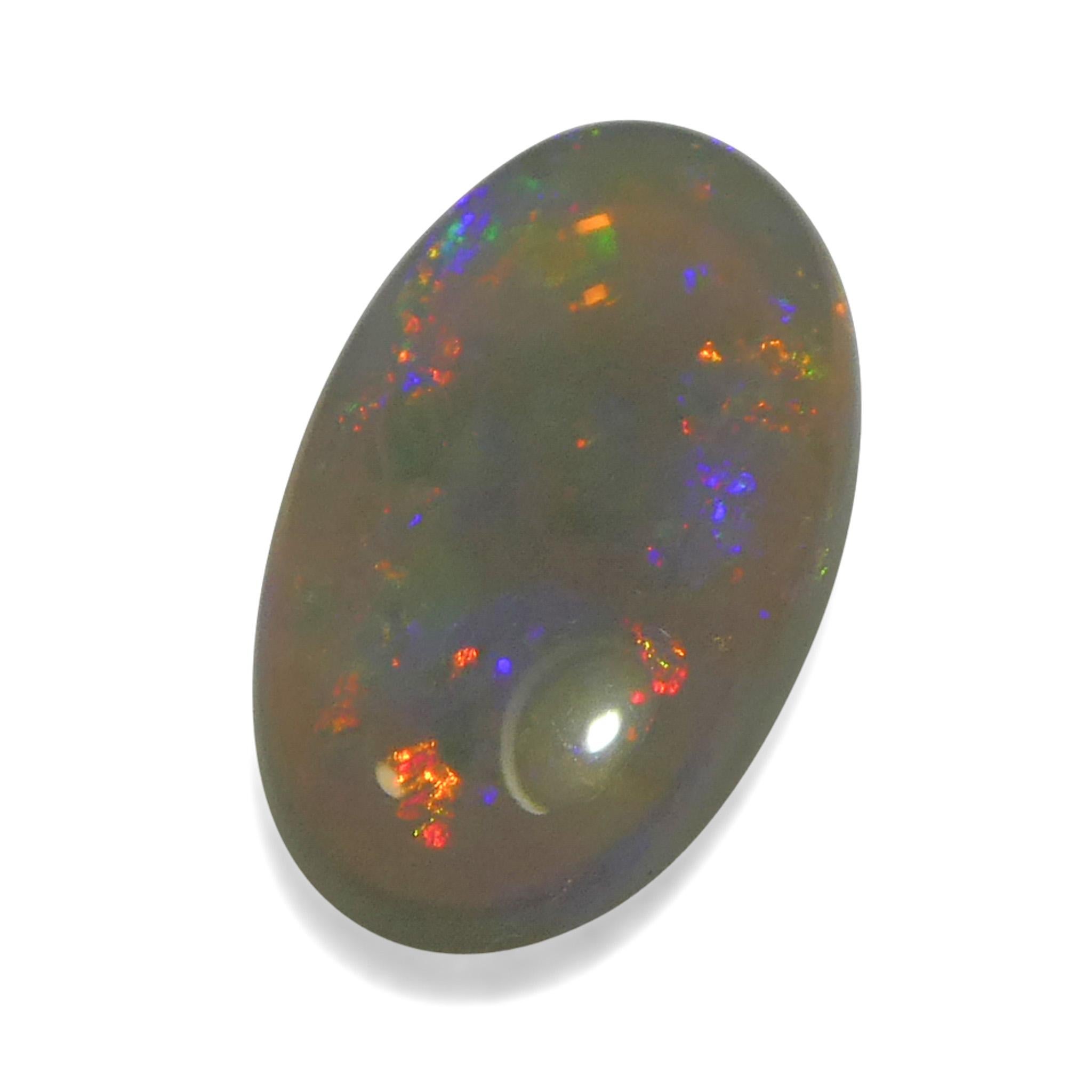 1.32 Karat ovaler weißer Opal mit Cabochonschliff aus Australien im Angebot 2