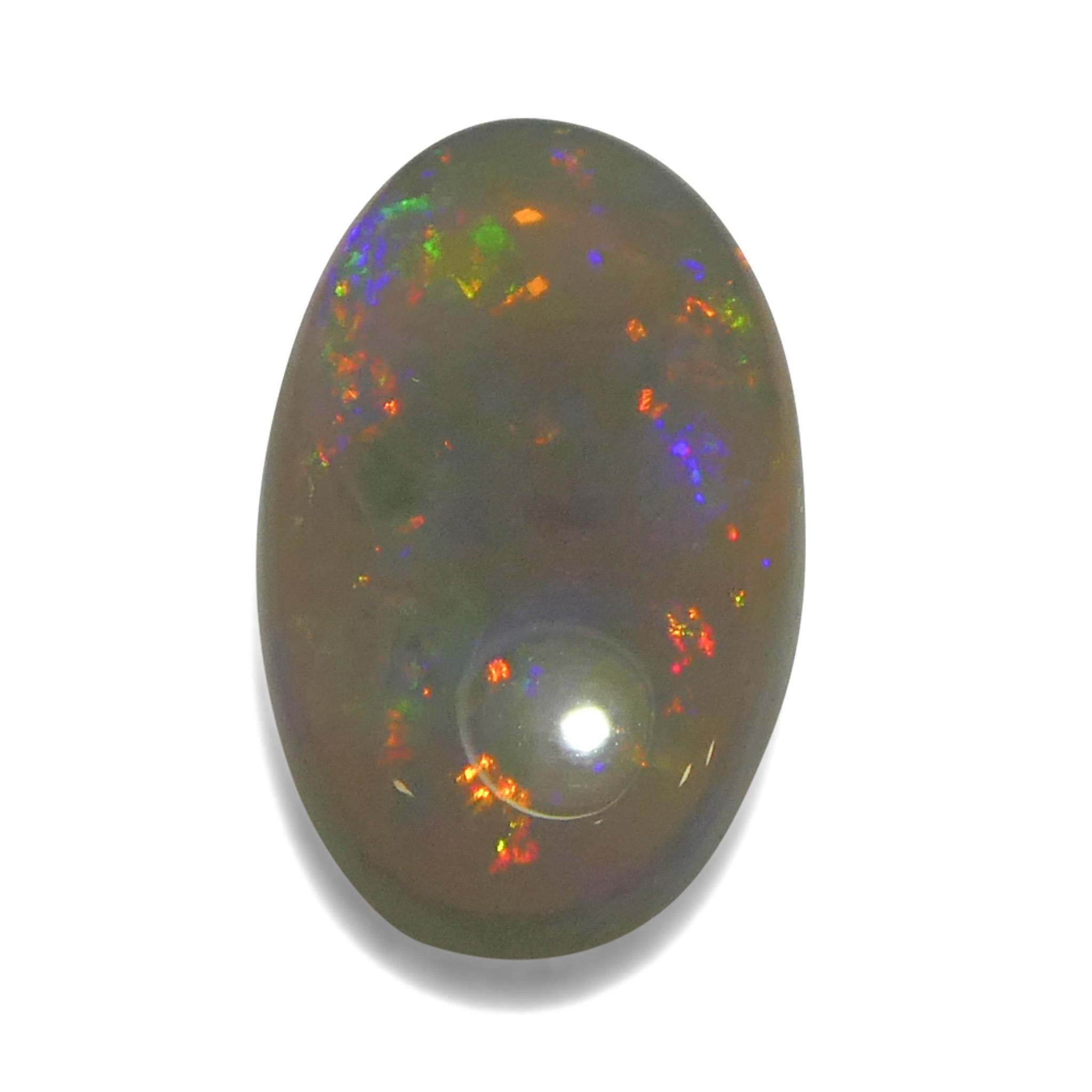 1.32 Karat ovaler weißer Opal mit Cabochonschliff aus Australien im Angebot 3
