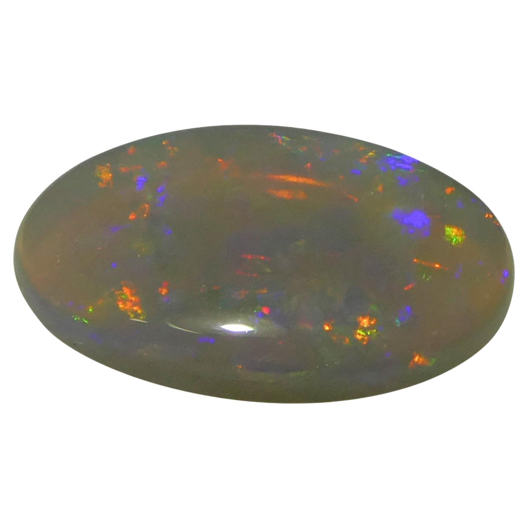 1.32ct Oval Cabochon White Opal from Australia