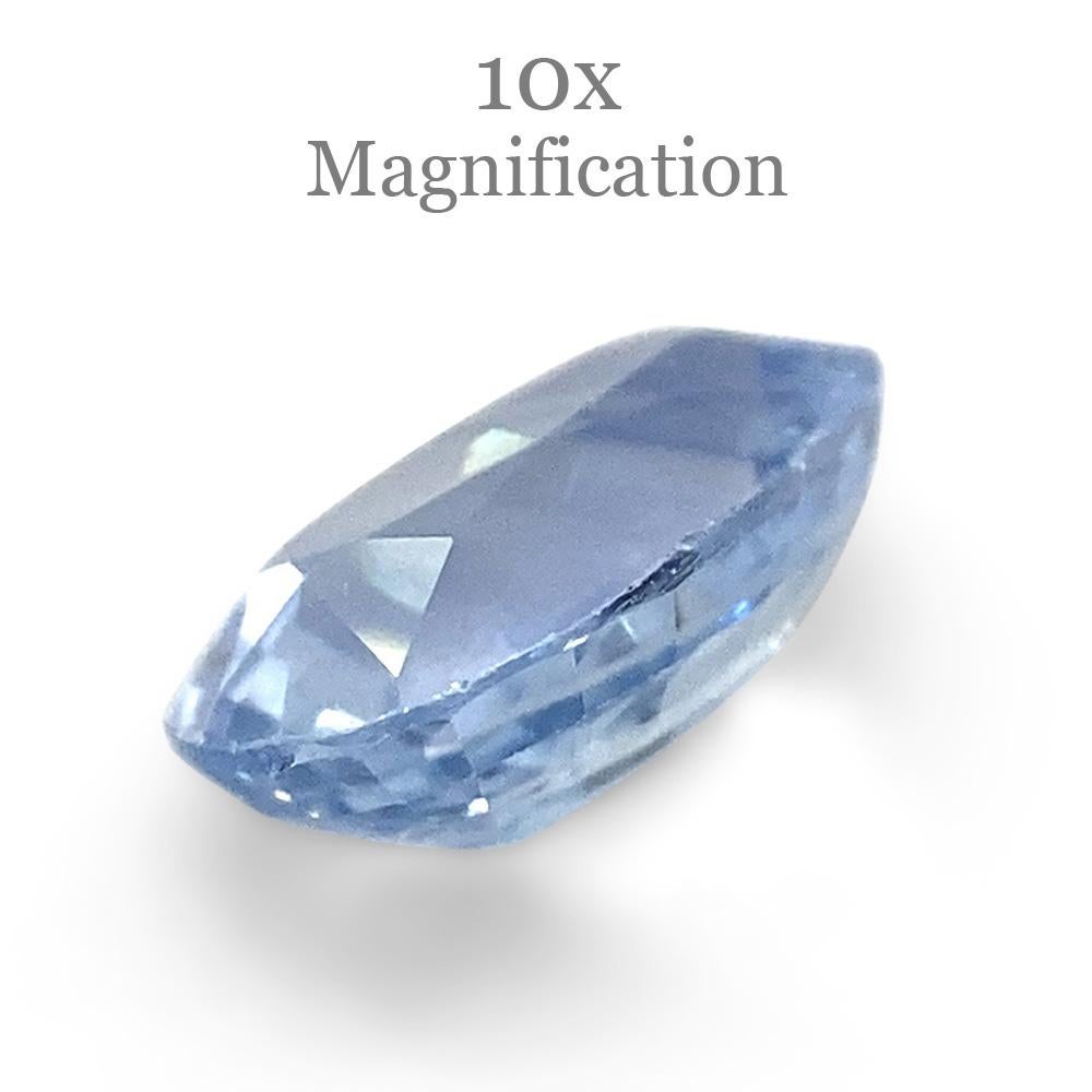 1.32ct Oval Icy Blue Sapphire from Sri Lanka Unheated For Sale 5