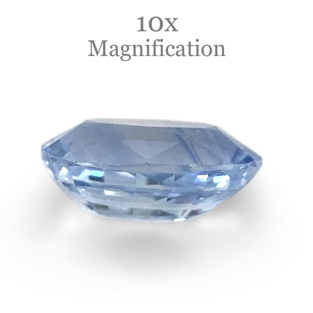 1.32ct Oval Icy Blue Sapphire from Sri Lanka Unheated For Sale 6