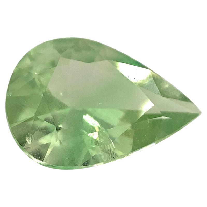 grenat vert menthe poire 1,32 carat provenant de Merelani, Tanzanie