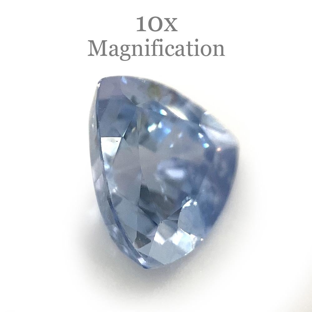 1.32ct Trillion Icy Blue Sapphire from Sri Lanka Unheated For Sale 4