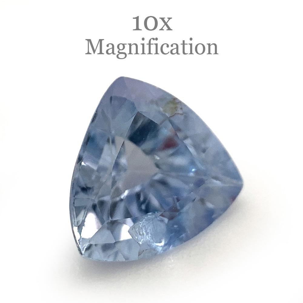 1.32ct Trillion Icy Blue Sapphire from Sri Lanka Unheated For Sale 5