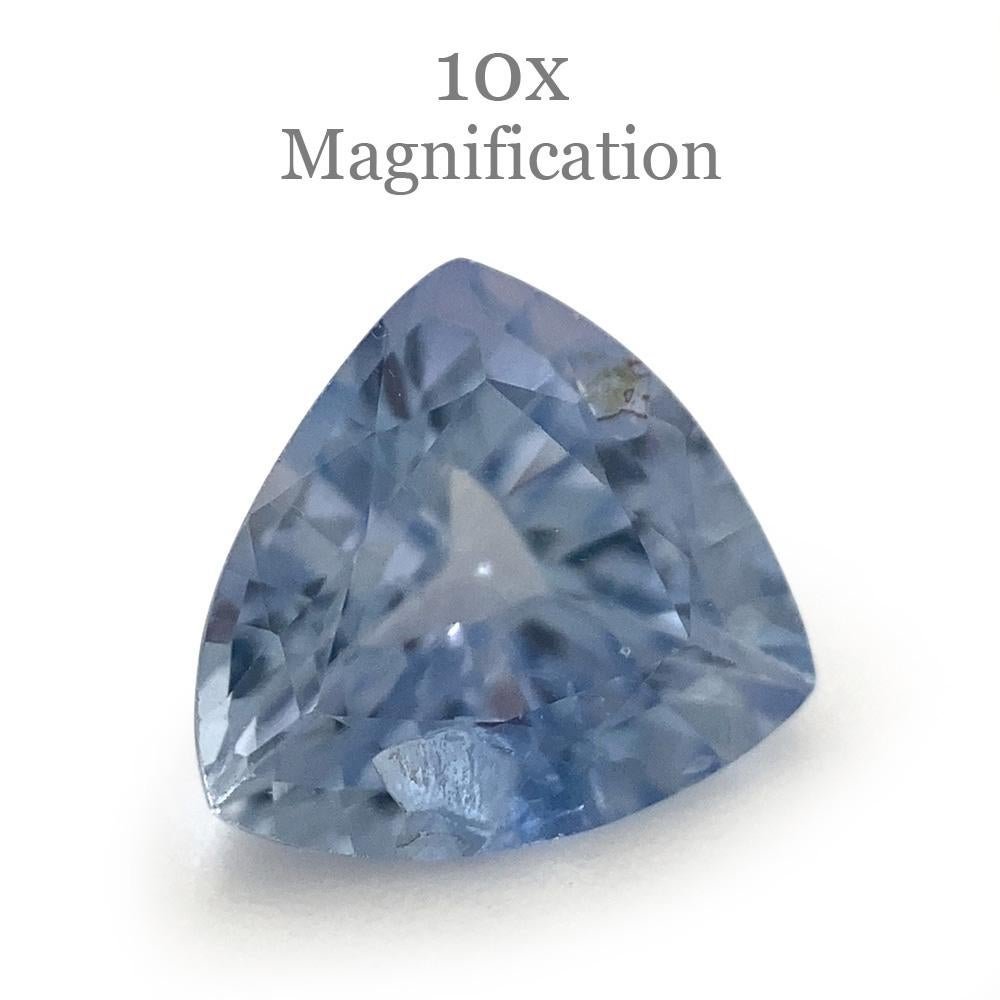 1.32ct Trillion Icy Blue Sapphire from Sri Lanka Unheated For Sale 6